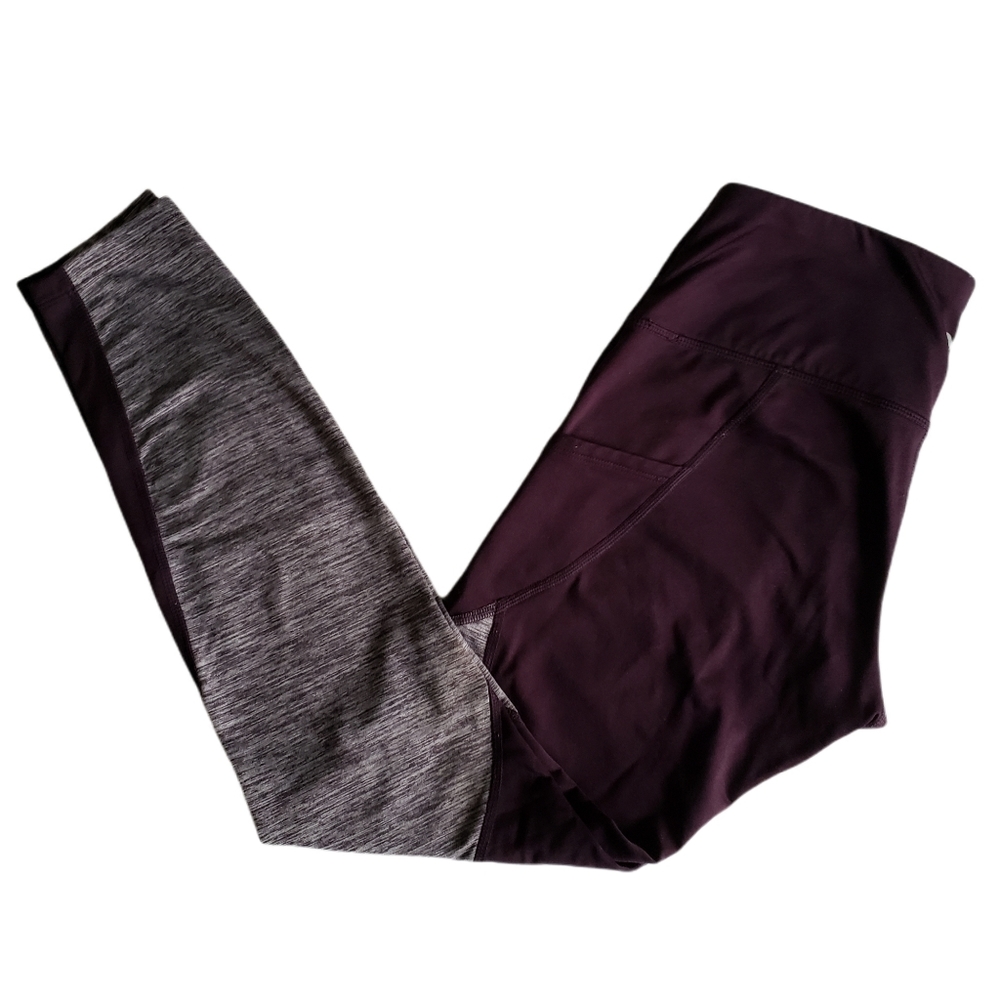 Apana Women's Purple/Grey Leggings Size Small NWOT